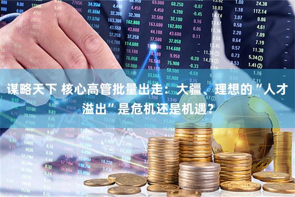 谋略天下 核心高管批量出走：大疆、理想的“人才溢出”是危机还是机遇？